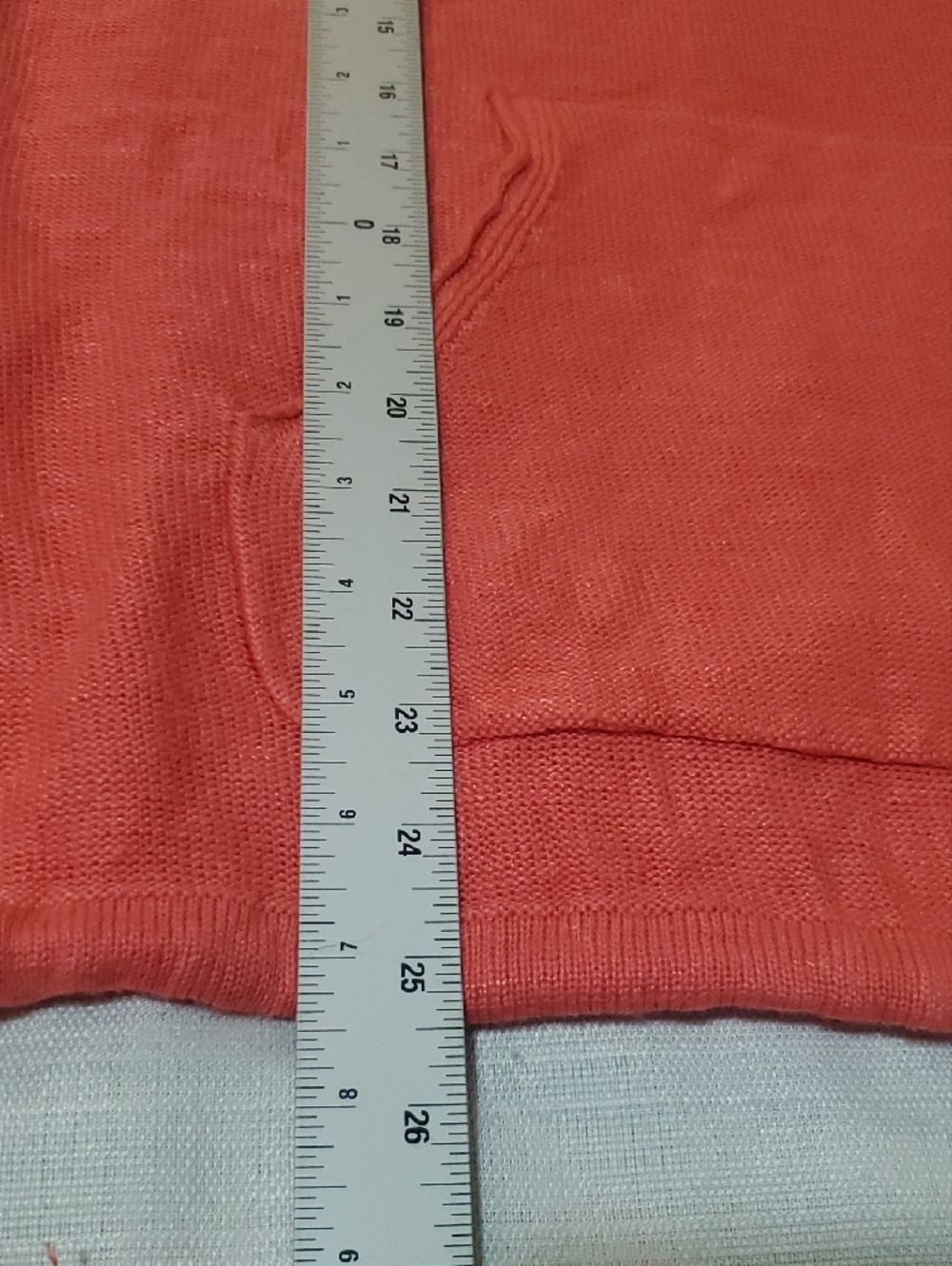 FREE PEOPLE Size XS OPTIMISTIC LINEN BLEND Women's Coral Hooded Pullover Top - Picture 14 of 15